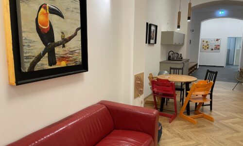 Lounge Blick Garderobe